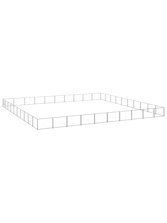 Voljeras šunims, sidabrinės spalvos, 100m², plienas