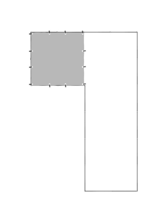 Voljeras šunims, juodos spalvos, 4,84 m², plienas