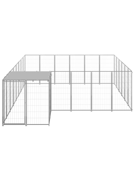 Voljeras šunims, sidabrinės spalvos, 12,1 m², plienas