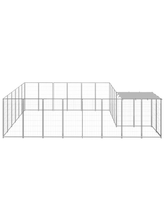 Voljeras šunims, sidabrinės spalvos, 12,1 m², plienas