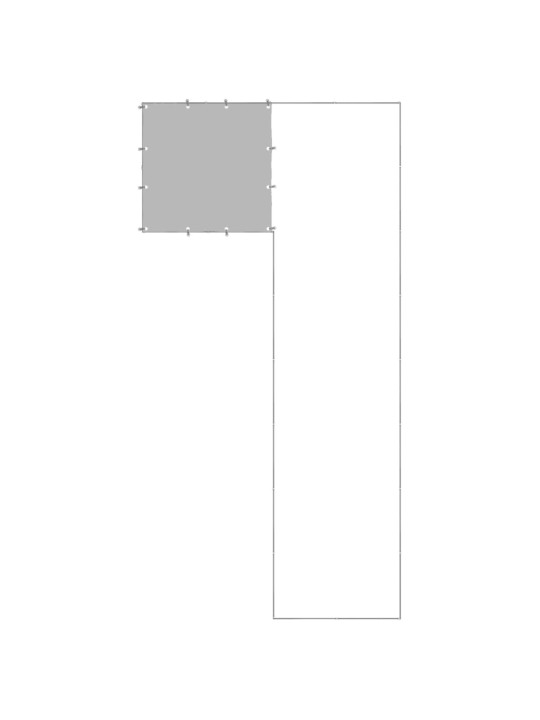 Voljeras šunims, sidabrinės spalvos, 6,05 m², plienas