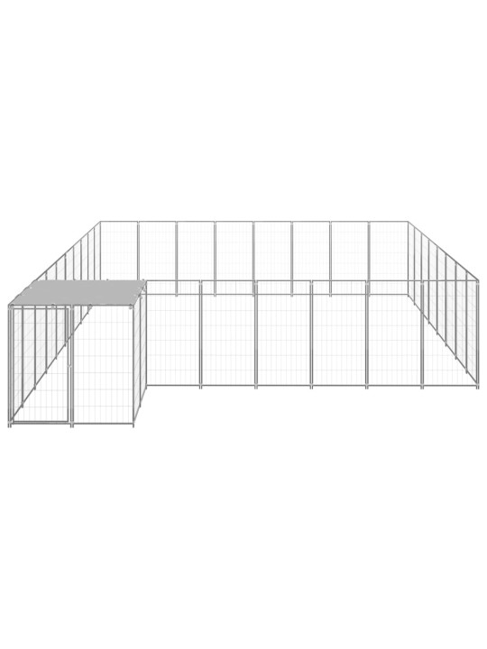 Voljeras šunims, sidabrinės spalvos, 20,57 m², plienas