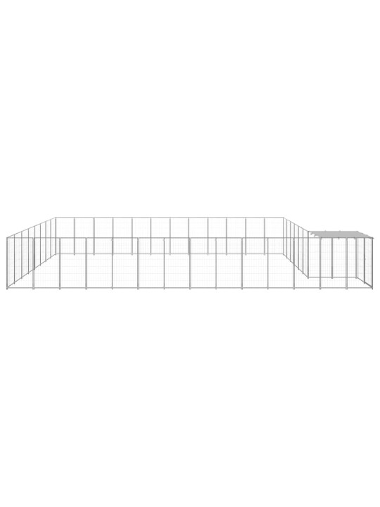 Voljeras šunims, sidabrinės spalvos, 30,25 m², plienas