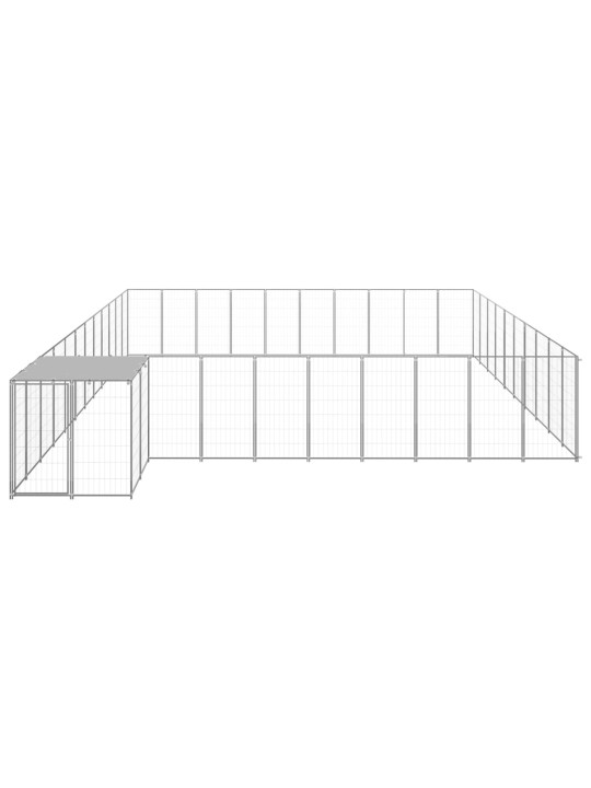 Voljeras šunims, sidabrinės spalvos, 31,46m², plienas