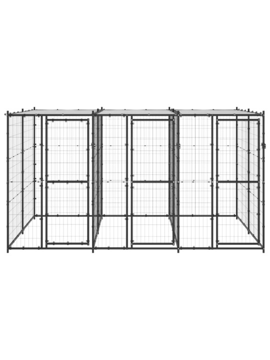 Lauko voljeras šunims su stogu, plienas, 7,26m²
