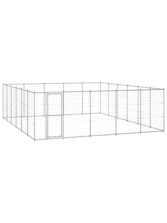 Lauko voljeras šunims, galvanizuotas plienas, 36,3m²