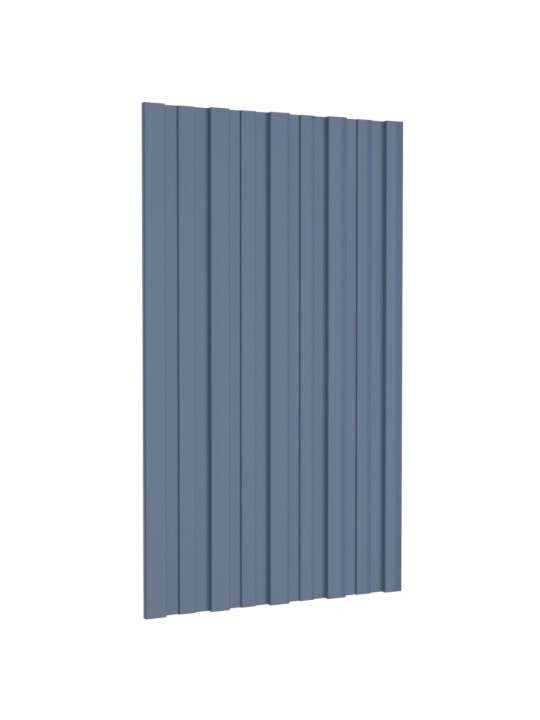 Stogo plokštės, 36vnt., pilkos, 80x45cm, galvanizuotas plienas