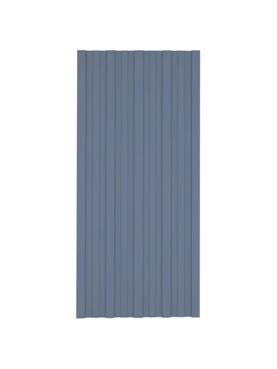 Stogo plokštės, 12vnt., pilkos, 100x45cm, galvanizuotas plienas