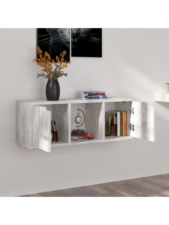 Televizoriaus spintelė, betono spalvos, 88,5x27,5x30,5cm, MDP