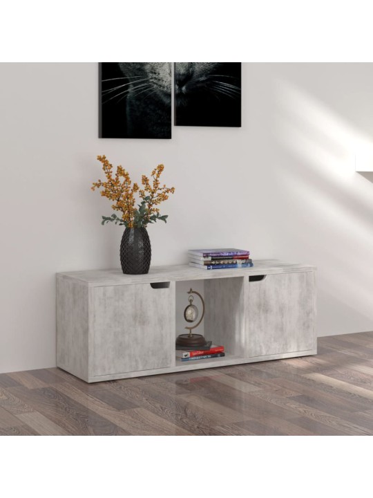 Televizoriaus spintelė, betono spalvos, 88,5x27,5x30,5cm, MDP