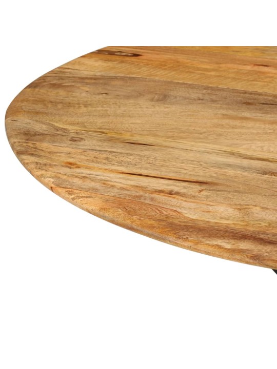 Valgomojo stalas, 110x78cm, mango medienos masyvas ir plienas