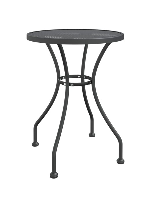 Sodo stalas, antracito, 60x72cm, plėsto metalo tinklelis
