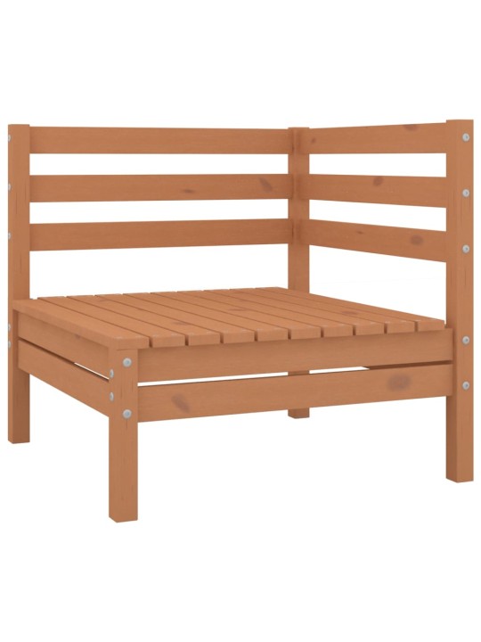 Dvivietė sodo sofa, medaus rudos spalvos, pušies masyvas