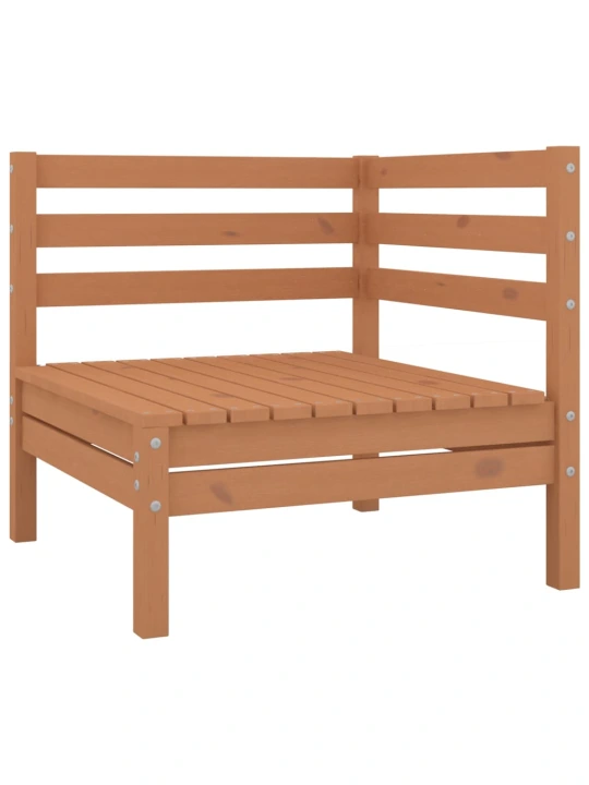 Dvivietė sodo sofa, medaus rudos spalvos, pušies masyvas