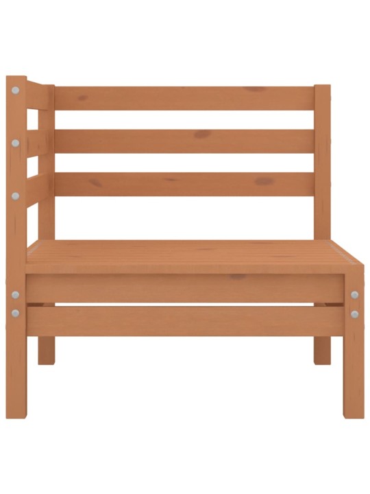 Dvivietė sodo sofa, medaus rudos spalvos, pušies masyvas