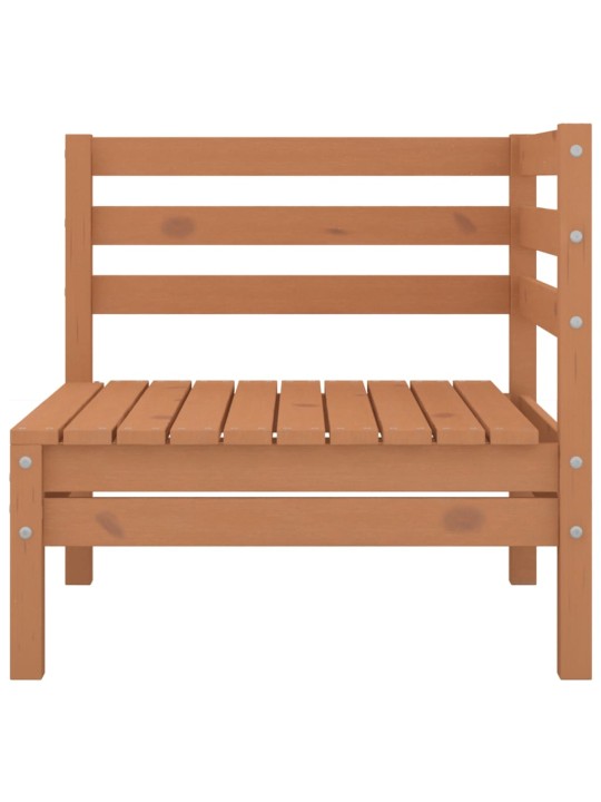 Dvivietė sodo sofa, medaus rudos spalvos, pušies masyvas