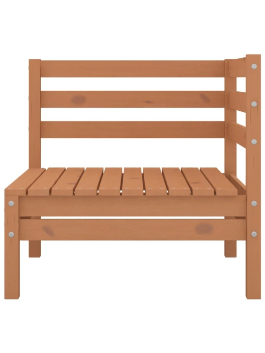 Dvivietė sodo sofa, medaus rudos spalvos, pušies masyvas