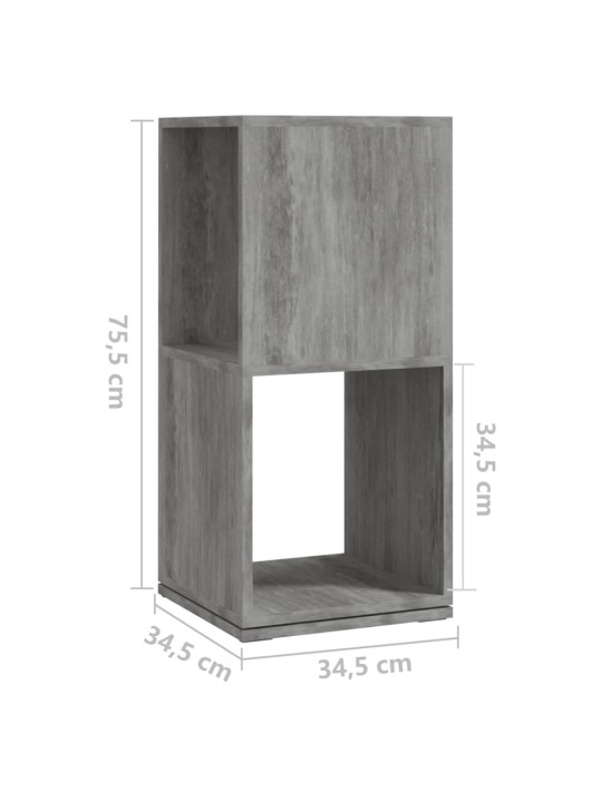 Pasukama spintelė, betono pilka, 34,5x34,5x75,5cm, MDP