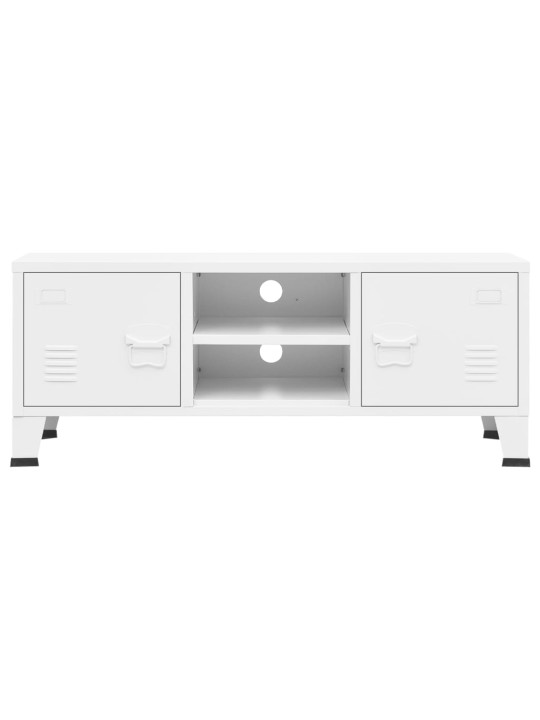 Televizoriaus spintelė, balta, 105x35x42cm, metalas