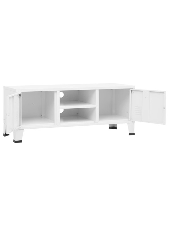 Televizoriaus spintelė, balta, 105x35x42cm, metalas