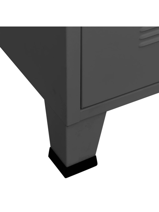 Televizoriaus spintelė, antracito spalvos, 105x35x42cm, metalas