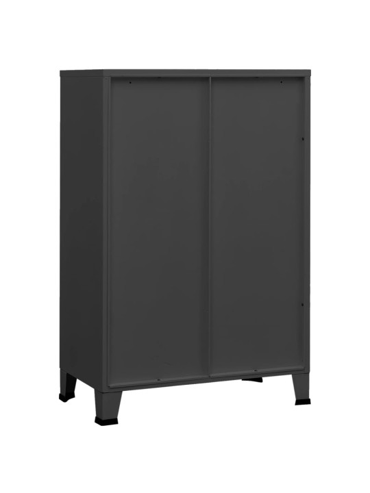 Sandėliavimo spintelė, antracito, 75x40x115cm, metalas