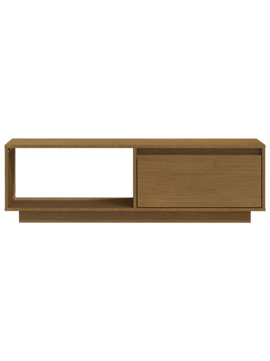 Televizoriaus spintelė, medaus ruda, 110x30x33,5cm, pušis