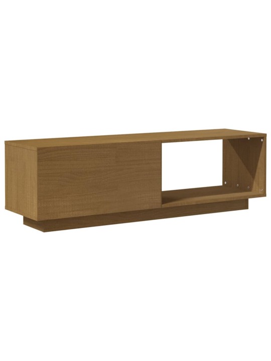 Televizoriaus spintelė, medaus ruda, 110x30x33,5cm, pušis