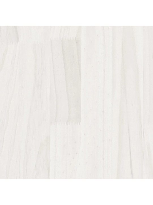 Kavos staliukas, baltas, 110x50x34cm, pušies medienos masyvas