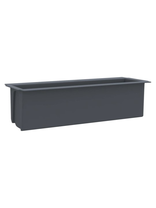 Gėlių loveliai Euro paletėms, 12vnt., pilki, 36x13,5x9,5cm, PP