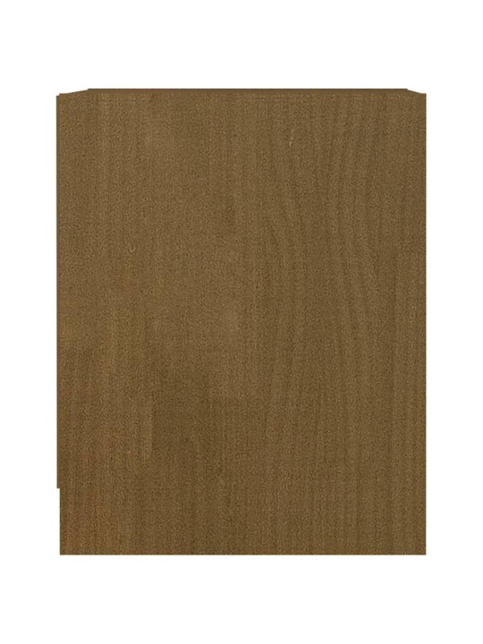Naktinė spintelė, medaus ruda, 35,5x33,5x41,5cm, pušies masyvas