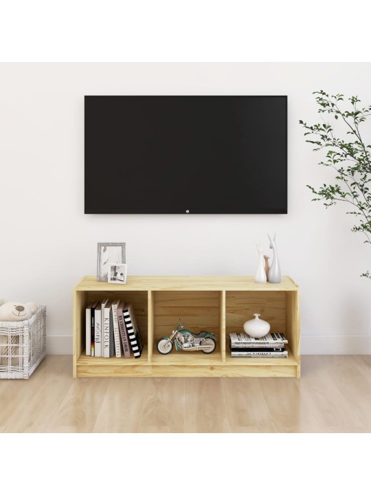 Televizoriaus spintelė, 104x33x41cm, pušies medienos masyvas