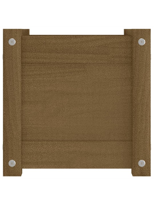Sodo loveliai, 2vnt., medaus rudi, 31x31x31cm, pušies masyvas