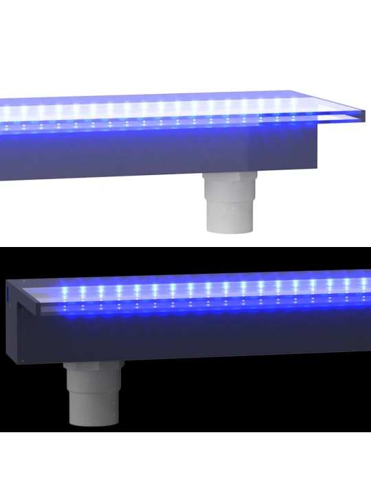 Krioklys su įvairių spalvų LED lemputėmis, 108cm, akrilas