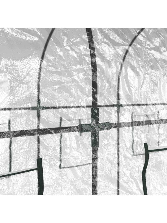 Šiltnamis, skaidrus, 160x400x190 cm, PVC ir plienas