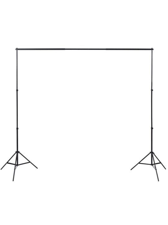 Fotostudijos rinkinys su apšvietimo rinkiniu ir fonu
