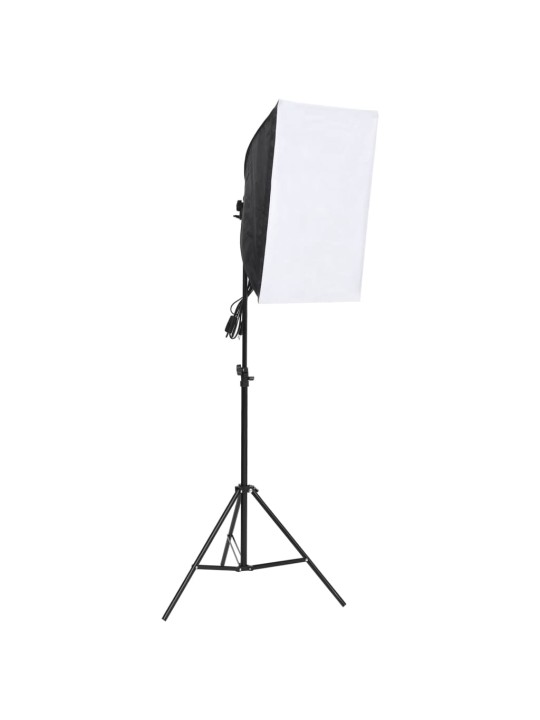 Fotostudijos komplektas su šviesdėže ir fonais