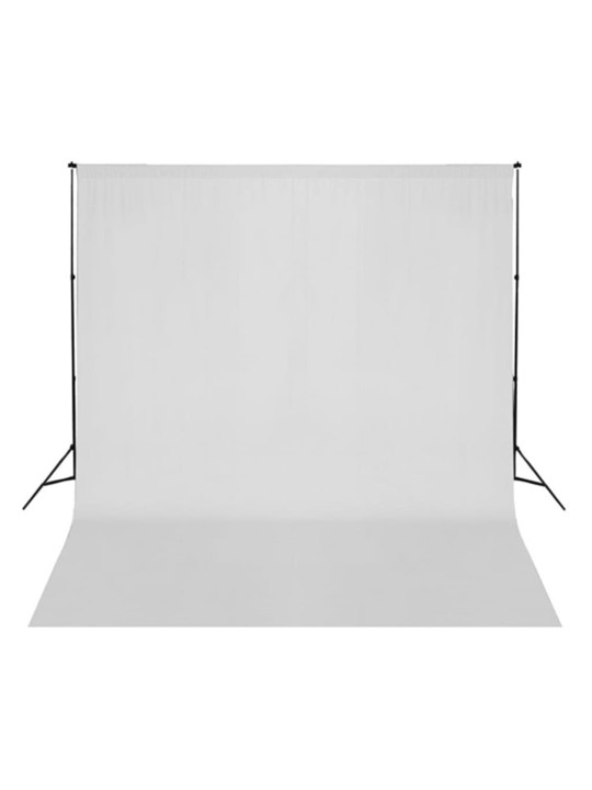 Fotostudijos rinkinys su šviestuvais, fonu ir reflektoriumi