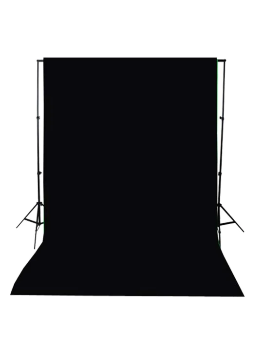 Fotostudijos rinkinys su apšvietimo rinkiniu ir fonu