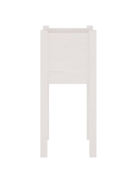 Sodo loveliai, 2vnt., balti, 31x31x70cm, pušies masyvas
