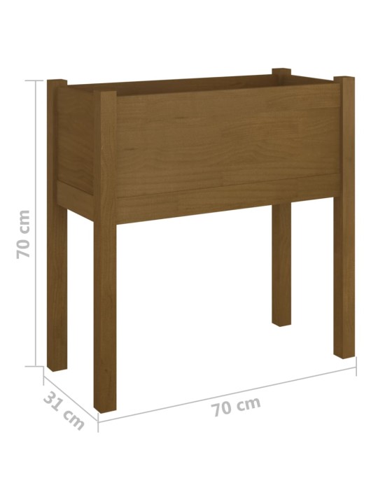 Sodo loveliai, 2vnt., medaus rudi, 70x31x70cm, pušies masyvas