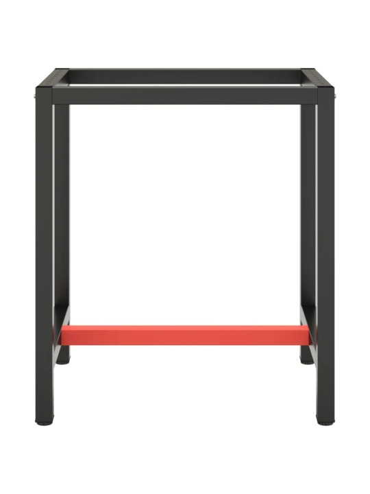 Darbastalio rėmas, juodas ir raudonas, 70x50x79cm, metalas