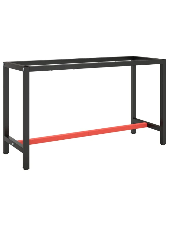 Darbastalio rėmas, juodas ir raudonas, 140x50x79cm, metalas