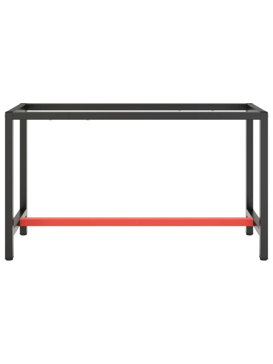 Darbastalio rėmas, juodas ir raudonas, 140x50x79cm, metalas