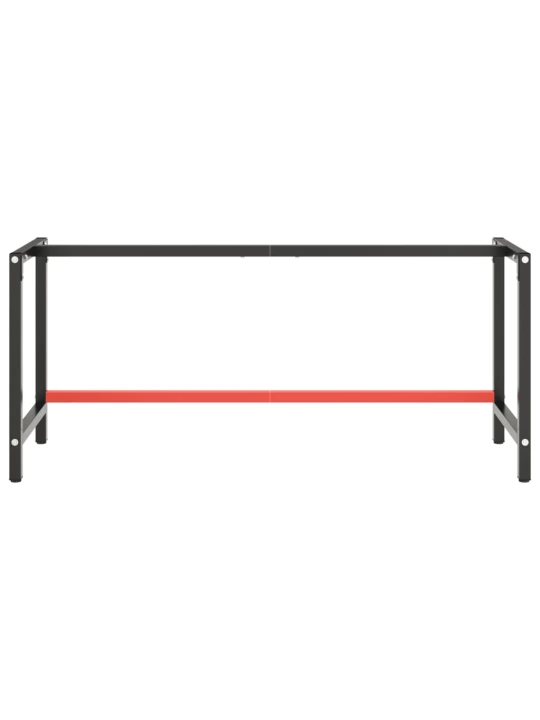 Darbastalio rėmas, juodas ir raudonas, 180x57x79cm, metalas