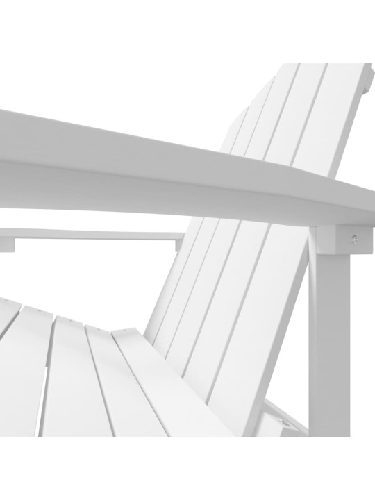 Sodo Adirondack kėdė, baltos spalvos, HDPE