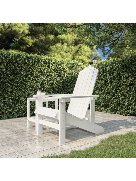 Sodo Adirondack kėdė, baltos spalvos, HDPE