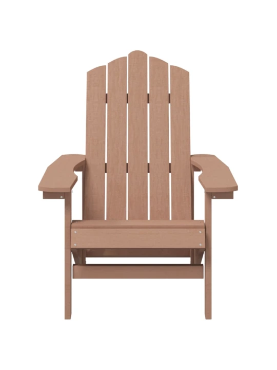 Sodo Adirondack kėdė, rudos spalvos, HDPE