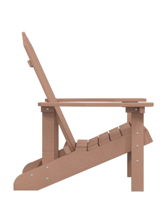 Sodo Adirondack kėdė, rudos spalvos, HDPE