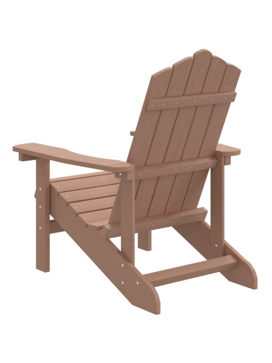 Sodo Adirondack kėdė, rudos spalvos, HDPE